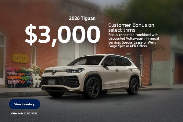 2026 Tiguan Customer Bonus