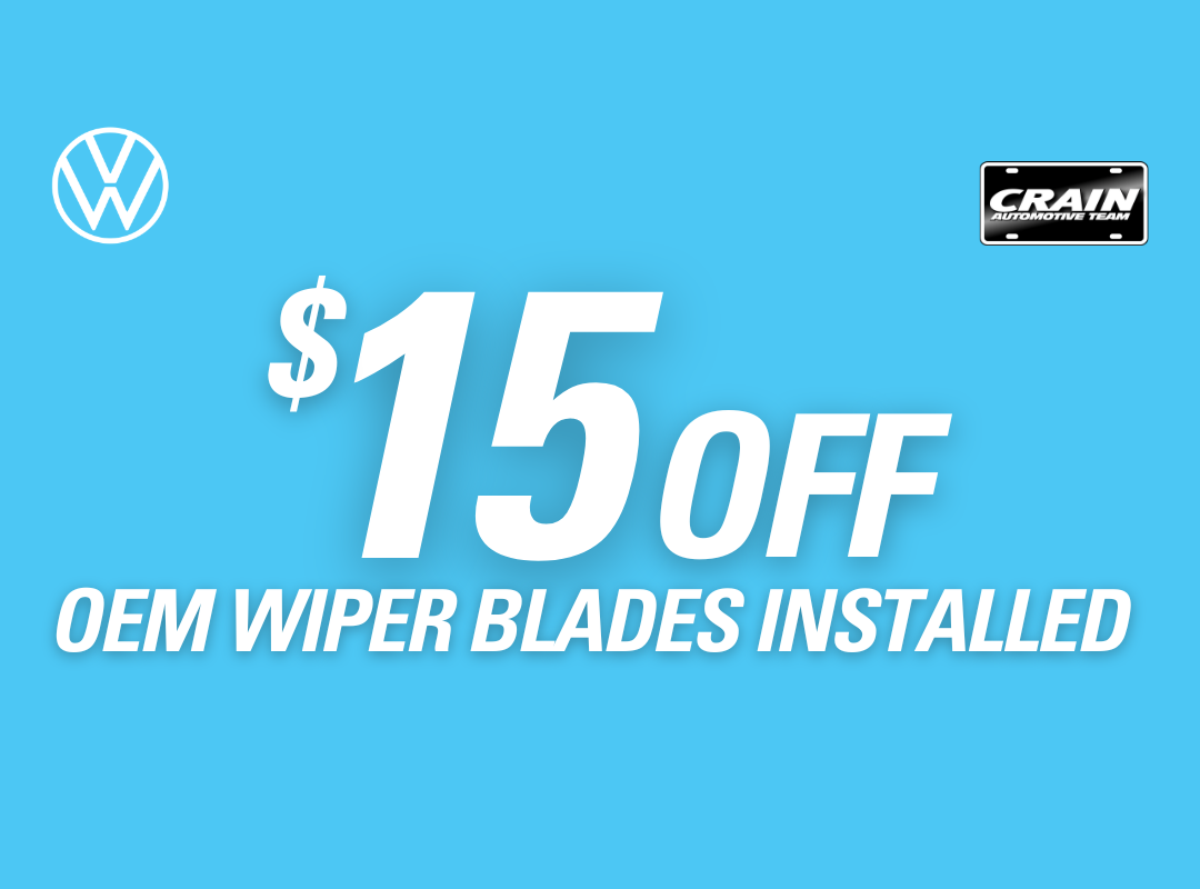 $15 Off OEM Wiper Blades Installed
