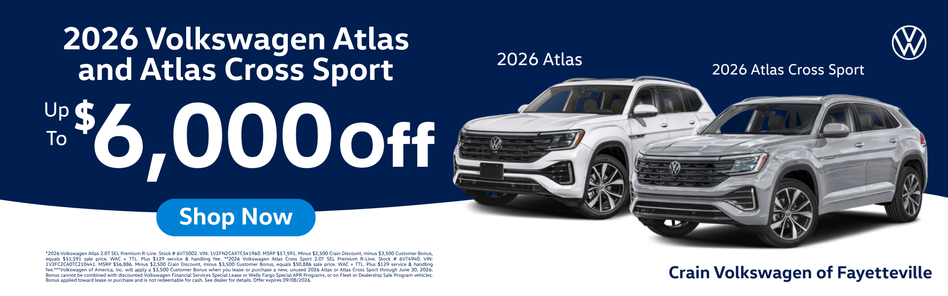 View Atlas & Atlas Cross Sport Inventory