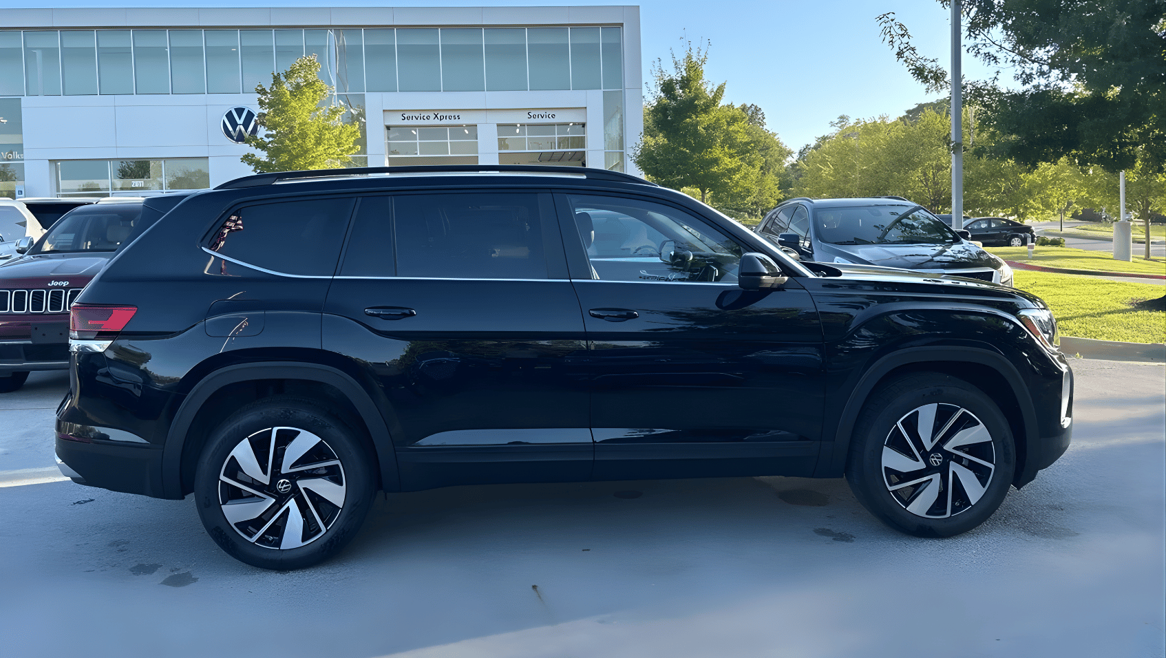 Side view of 2026 Volkswagen Atlas in Fayetteville, AR