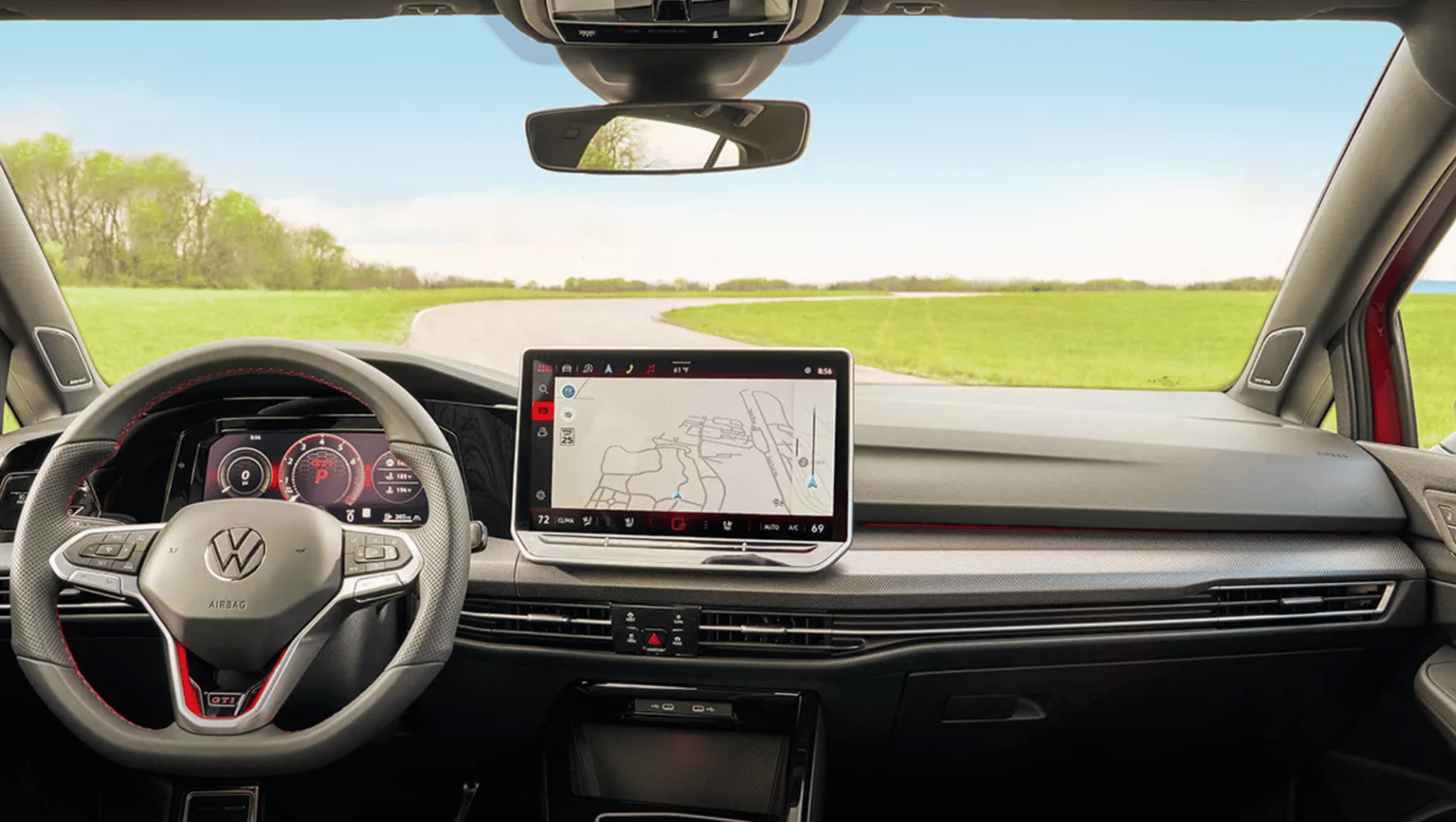 Interior view of 2026 Volkswagen Golf GTI in Fayetteville, AR
