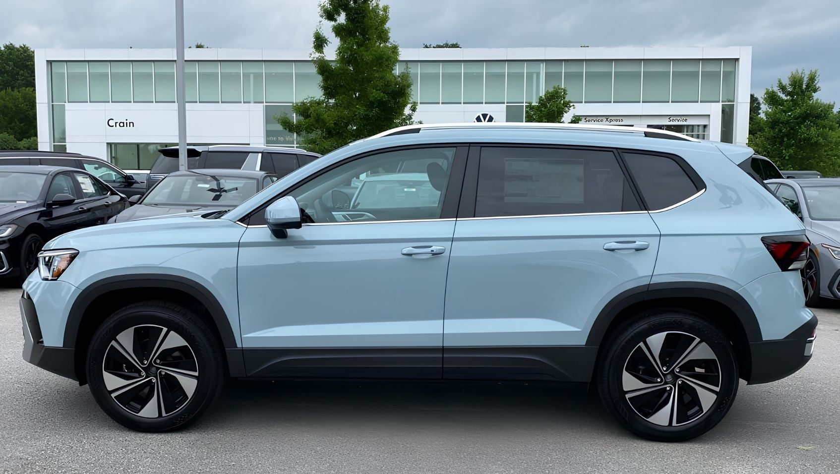 Side view of 2026 Volkswagen Taos in Fayetteville, AR